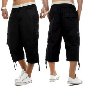 Dernier modèle Pantalon de marque personnalisée Vente à chaud Vêtements pour hommes Pantalon court cargo 3 quarts Mode décontractée Pantalon de survêtement tendance - Product Image 3