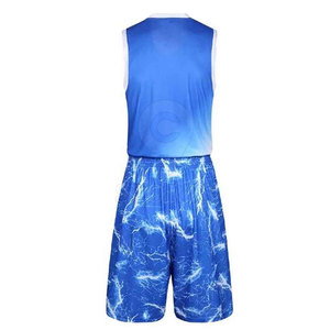 ชุดบาสเก็ตบอลทีมชายแบบสั่งทำพิเศษ ผ้าบางเบา ระบายอากาศได้ดี แห้งเร็ว สวมใส่สบายสำหรับใช้ในชีวิตประจำวันทุกฤดูกาล - Product Image 3