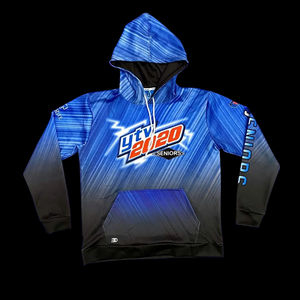 Sweat-shirts à capuche unisexes en polyester 100% léger, réversible, avec impression intégrale par sublimation, logo personnalisé pour équipe sportive masculine - Product Image 2