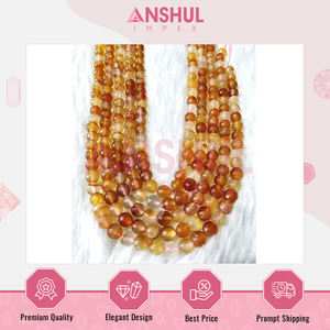 Cuentas Facetadas de Cornalina Naranja Vibrante Súper Elegantes, Piezas Decorativas de Piedras Preciosas, Hebras para la Elaboración de Joyería, Calidad Premium Grado AAA - Product Image 4