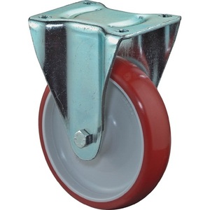 200 mm Load Capacity <b>Swivel</b> Casters for Furniture BS Casters with 300 kg Polyurethane Plate L135 X W110 mm Wheel Diameter 200 mm - Product Image 1