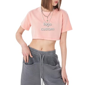Tops d'été respirants personnalisés Chemises de couleur unie pour femmes Crop Top confortable pour femmes Crop Top disponible Taille S - Product Image 3