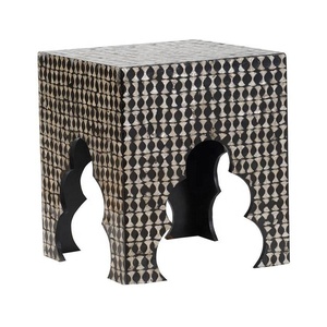 เก้าอี้ออตโตมันฝังไข่มุกสำหรับบ้านเฟอร์นิเจอร์ข้างเตียงดีไซน์ตามสั่งหลากหลายสีจากเวียดนาม - Product Image 2