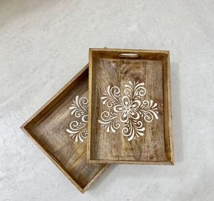 Ensemble de plateaux de petit-déjeuner multifonctionnels faits à la main, écologiques et de haute qualité, en bois brut, ustensiles de cuisine, prix compétitif - Product Image 6