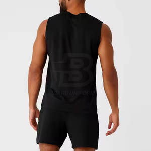 Haute qualité hommes débardeur Slim Fit décontracté Fitness porter des quantité minimale de commande basses sans manches Gym débardeur - Product Image 5