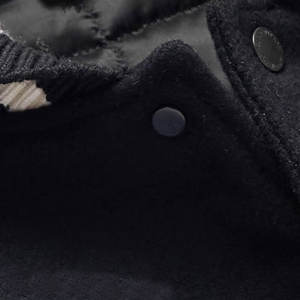 Wool Body & Real Cow Leather <b>Sleeve</b> Custom Design Wool Jacket Wholesale Letterman Wool Jacket High Quality - Product Image 6