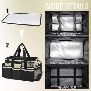 Waterproof Horse Groom <b>Tool</b> <b>Tote</b> <b>Bag</b> with Multiple Pockets Equestrian Storage Organizer <b>Bag</b> for Horse Grooming <b>Tools</b> OEM Size - Product Image 5
