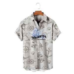 เสื้อลำลองผ้าฝ้ายแขนสั้นสำหรับผู้ชายเสื้อระบายอากาศได้ดีมีสไตล์ - Product Image 4