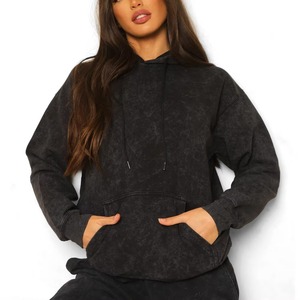 เสื้อถักแบบสวมหัวโอเวอร์ไซส์สำหรับผู้หญิงเสื้อมีฮู้ดปล่อยไหล่ดีไซน์ทันสมัยผ้านุ่มทำจากผ้านุ่มไซส์ใหญ่พิเศษ - Product Image 3