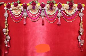 Belle décoration d'intérieur Bandarwal métal décoratif ethnique Bandarwal Toran tentures de porte idéal pour les décors de Diwali et de festival - Product Image 5