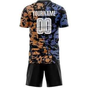 Uniforme de football Nom de l'équipe personnalisé Maillot et shorts de football de sport imprimés par sublimation - Product Image 6
