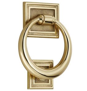 Anillo Roar Grifo de puerta tradicional Aldaba de puerta de oficina Accesorio de decoración de entrada duradero para instalación de tornillo de dormitorio Alta en venta - Product Image 5