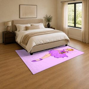 <b>RUGS</b> DEPOT LXDP-0794 Wholesale Pink Plum Ethnic Kilim Digital Printed Machine Washable Chenille Area <b>Rug</b> <b>Non</b> <b>Slip</b> - Product Image 3