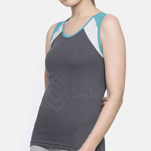Camiseta sin mangas transpirable para mujeres adultas de etiqueta privada en venta al por mayor, camiseta sin mangas para mujeres de gimnasio más vendida - Product Image 3