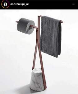 Porte-serviettes en fer de style minimaliste, garde l'apparence de la salle de bain propre et organisée, avec une qualité supérieure, taille et design personnalisés - Product Image 2