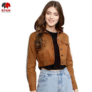 Veste en jean moderne pour femmes, fabriquée en denim lavé de haute qualité, pour un usage quotidien et des tenues décontractées - Product Image 1