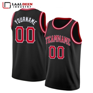 Maillot de basket-ball personnalisé et personnalisable, pas cher, 100% polyester, respirant, uniforme d'entraînement de basket-ball - Product Image 3