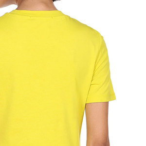 T-shirt en coton biologique 100% de haute qualité pour femmes décontracté été surdimensionné col rond tissu teint uni vente en gros directe d'usine - Product Image 5