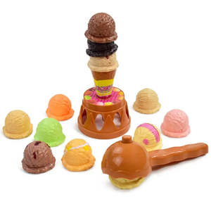 Ensemble de jouets de cuisine en plastique PC pour enfants, comprenant un jeu de simulation de marchand de glace, pour les 3 ans et plus, avec fonction ludique, emballé en boîte - Product Image 5