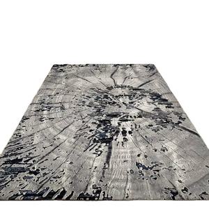 Alfombras Turcas Modernas de Polipropileno Tejidas con Jacquard a Máquina, Alfombras de Yute de Alta Calidad Resistentes a las Manchas, de Pelo Alto y Diseño Abstracto - Product Image 1