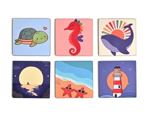 Colorful Graphic Printed <b>Coaster</b> Set <b>Heat</b> Resistant Durable Drink <b>Coasters</b> for Dining Coffee Table Modern Home Decor - Product Image 5
