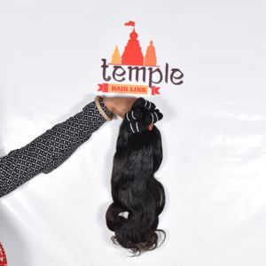 Machine indienne Double trame Faisceau Vierge Remy Extensions de Cheveux Cuticule Aligné Naturel Noir Couleur Aucun Traitement pour les Femmes - Product Image 2