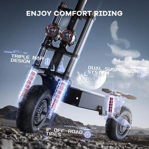 Trottinette électrique pour adultes, moteurs doubles 5600W/7000W, 50/55 MPH, batterie 60V 33Ah/38Ah, grand écran, roues de 11 pouces - Product Image 4