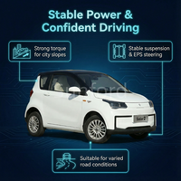 Solutions de transport solaire sur courte distance Quadricycle électrique compact Véhicule électrique pour les projets de mobilité urbaine