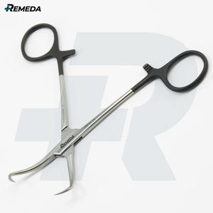 REMEDA Backhaus Abrazadera de toalla 13cm Curvada 1x1 Prong Sharp Backhaus Forceps Alemán Inoxidable - Product Image 5