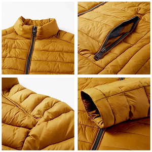 Wholesale Custom OEM Printed Puffer Jacket for <b>Men</b> Customized Logo Winter Jacket for <b>Men</b> with Pocket <b>Mens</b> Bubble Puffer Jacket - Product Image 6