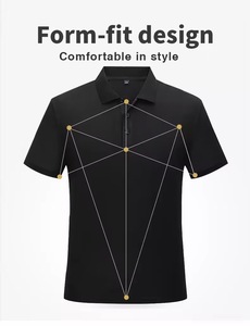 OEM Custom Logo Men's for Polo T-Shirt Quicky Golf Cotton Knit Fabric 100% Cotton Factory Wholesale with Competitive Price - Product Image 4