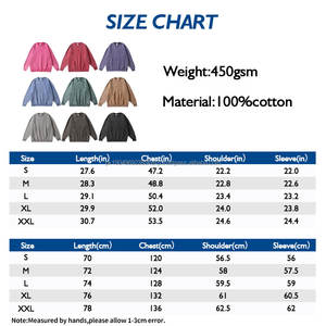 Sweat-shirt pour homme de haute qualité 450GSM, lavage à l'acide, col rond, 100% coton, batik, sweat-shirt en molleton français délavé pour homme - Product Image 3