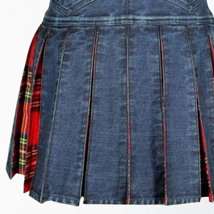 Kilt hybride écossais traditionnel en denim bleu de qualité supérieure pour hommes 2026 - Product Image 5