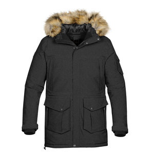 Vestes parka d'hiver chaudes pour hommes en vente en ligne, couleur unie, à capuche, décontractées, épaisses, chaudes, streetwear - Product Image 2