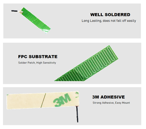 ETEILY ET-433FPC-5L10CP10-U เสาอากาศภายในแบบยืดหยุ่น PCB ความถี่ 433MHz แบบติดตั้งง่าย ขนาดเล็ก สายเคเบิล 1.13 มม. (L-10CM) + ขั้วต่อ UFL - Product Image 3