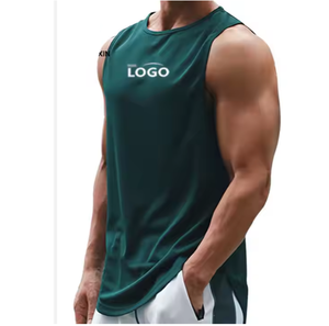 Logo personnalisé 100% coton côtelé entraînement débardeur pour hommes respirant sport décontracté couleur unie Bangladesh tricoté méthode de tissage - Product Image 1