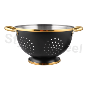 Passoire en acier inoxydable pour la cuisine à domicile, passoire à salade en métal, passe au micro-ondes, pour les hôtels - Product Image 2