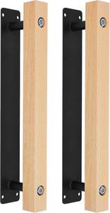 Poignée de porte moderne en bois et métal pour porte principale, chambre à coucher, bureau et design d'intérieur contemporain en provenance d'Inde - Product Image 4