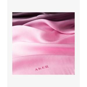 Vintage Designer Silk Twill Scarf-Pink Black Gradient Square - Product Image 3
