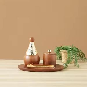 Ensemble de brûleur à bakhoor moderne, brûleur à encens, parfum de bois arabe, cadeau religieux pour le Ramadan et l'Aïd, plateau - Product Image 4