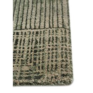Tapis Kavi vert noué à la main en laine et soie de bambou, motif géométrique classique pour la maison, tapis de salon 9x12, épaisseur 10mm - Erreur de projet - Product Image 4