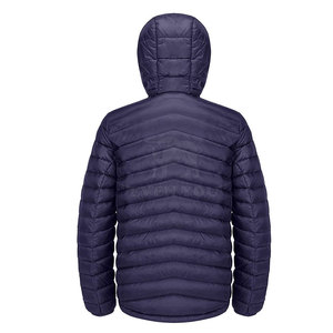 High Quality <b>Winter</b> Men's Puffer Jacket with Stand Collar and Front Logo Breathable 100% Polyester Best Selling - Product Image 2
