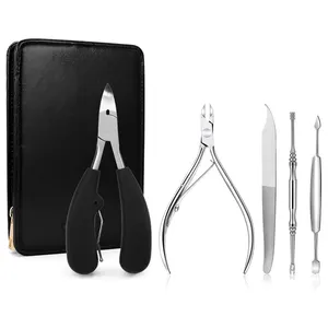 Salão de beleza profissional Nail Clippers Cutter Kit Best Selling 5 pcs aço inoxidável Nail Manicure Pedicure Set