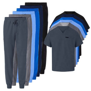 Exfoliante médico duradero con cuello en V, mangas cortas, tela ligera transpirable para profesionales dentales en clínicas y hospitales - Product Image 4