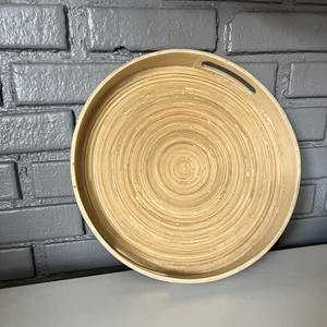 ถาดไม้ไผ่แบบขดสำหรับเสิร์ฟผลไม้ธรรมชาติถาดทำด้วยมือผลิตโดยโรงงานชั้นนำของเวียดนาม - Product Image 6