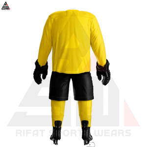 Ensemble d'uniformes de hockey sur glace d'équipe personnalisés 100% polyester sans couture et à séchage rapide taille personnalisée fournisseur pakistanais de haute qualité - Product Image 2
