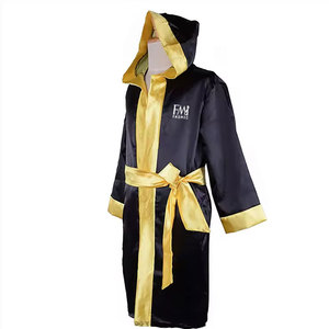 Superior Quality Boxing <b>Robe</b> With Hood For Boxing Match & Fighting Wears Customized Packing Silk <b>Satin</b> Boxing Gowns - Product Image 1