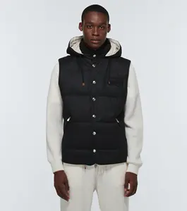 Chaleco acolchado transpirable informal para hombre, chaqueta de invierno Reversible de primera calidad, ropa de abrigo transpirable de moda con logotipo personalizado OEM - Product Image 6