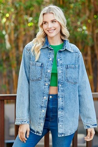 Haute qualité femme veste Denim vêtements d'hiver vêtements coton porter séchage rapide pas de capuche femme veste Denim à vendre - Product Image 6