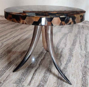 Mesa de Centro de Cuerno de Búfalo Natural de Alta Gama con Detalles de Artesanía Elegante para Espacios de Hogar de Lujo al Precio Más Bajo - Product Image 2